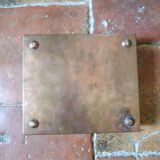 Old copper hot water bottle