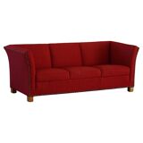 Art Deco three-seater canapé by a Danish cabinetmaker, Flemming Lassen style, 1940s.