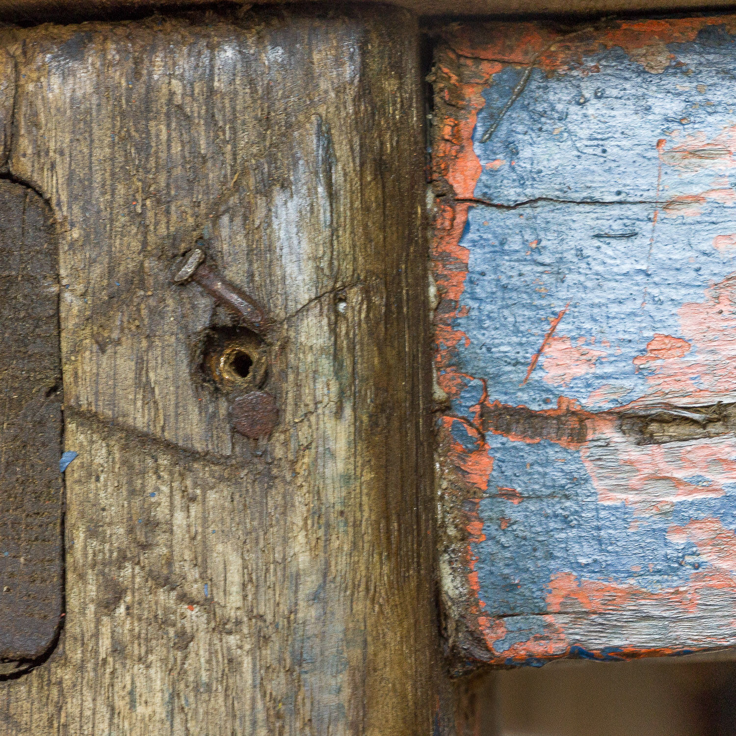 Blue industrial worktable