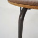 Teak and metal tripod stool, Denmark 1960's