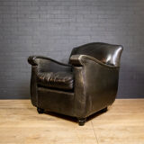 Original black leather Joris clubchair