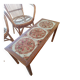 Wood ceramic coffee table