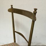 Chaise Italienne en laiton vers 1960