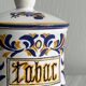 Hand-painted tobacco jar.