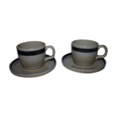 Duo de 2 grandes tasses grès de l'arnon