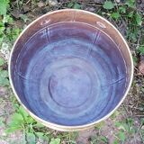 Cache pot en laiton ancien