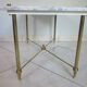 Table basse marbre et laiton