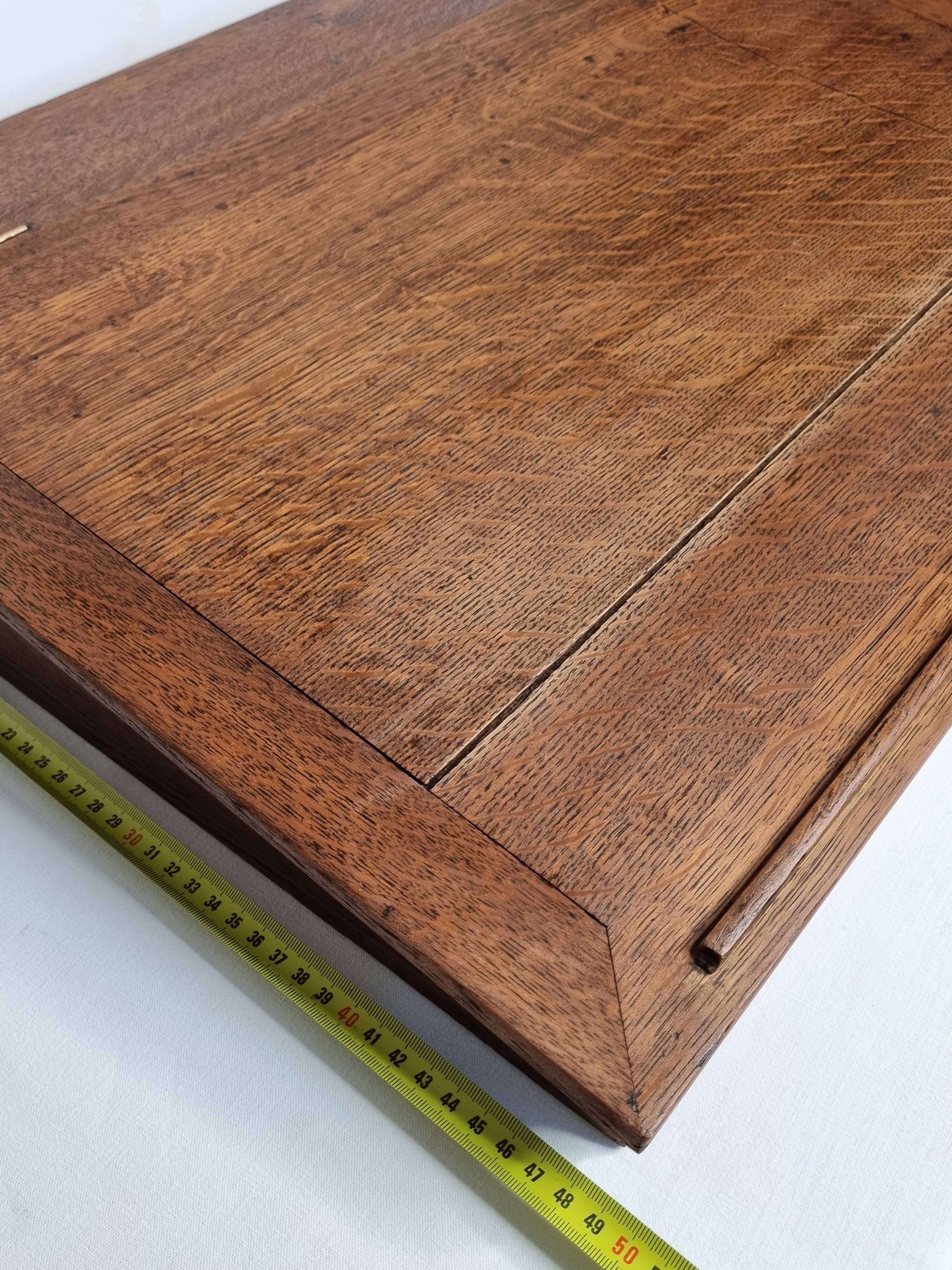 Old solid wood desk, 65 cm x 49 cm