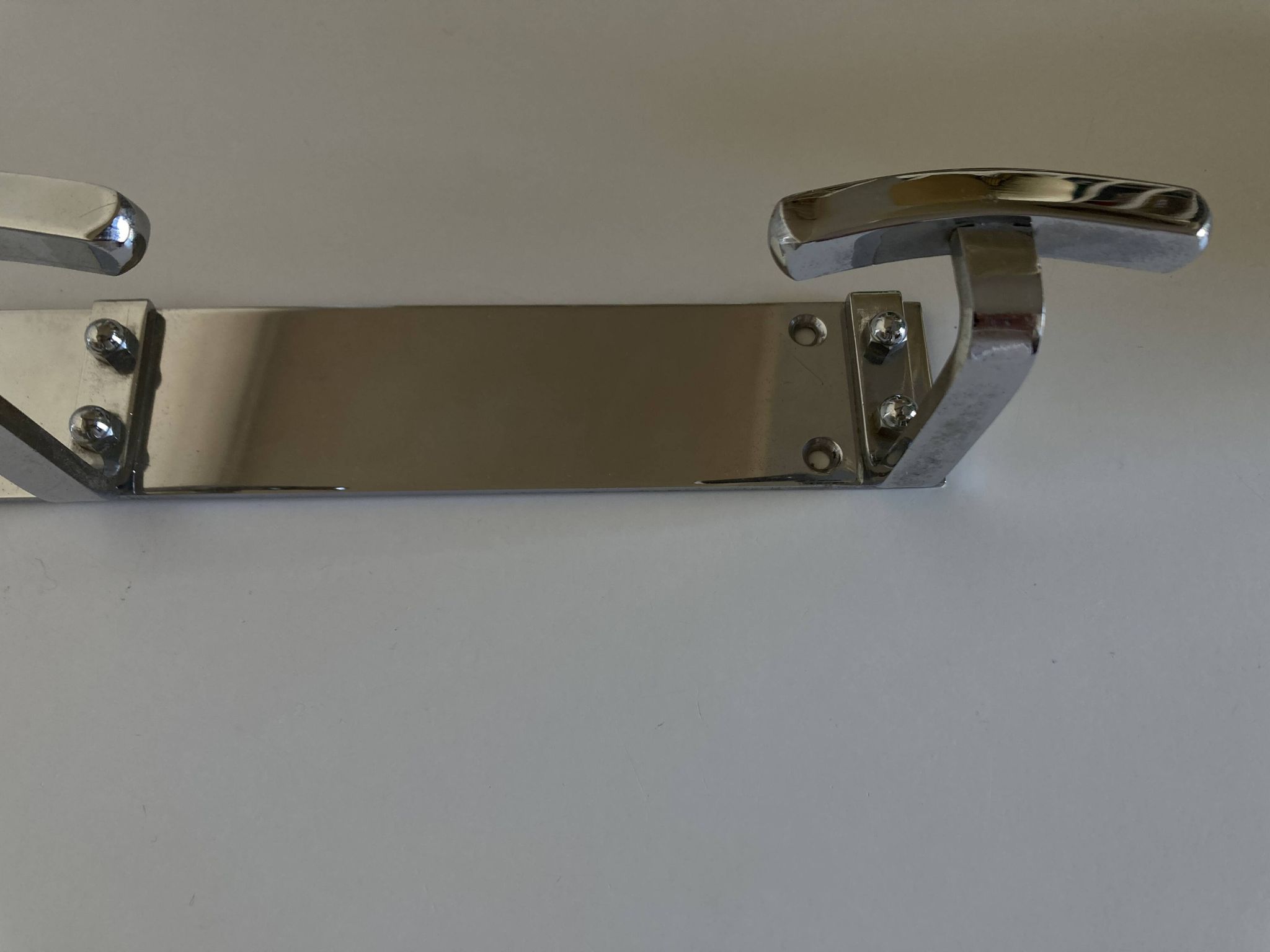 patère de salle de bain chrome art déco 1950
