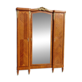 Armoire 3 portes avec marqueterie et bronze