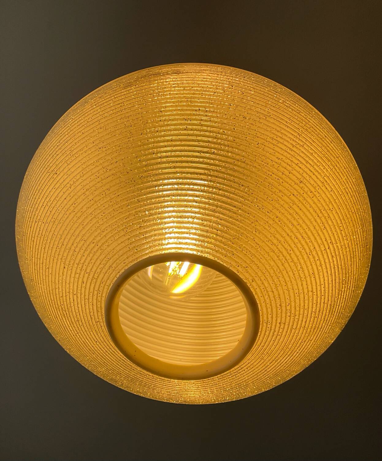 Rotaflex pendant light in Rhodoid and teak from the 1960s