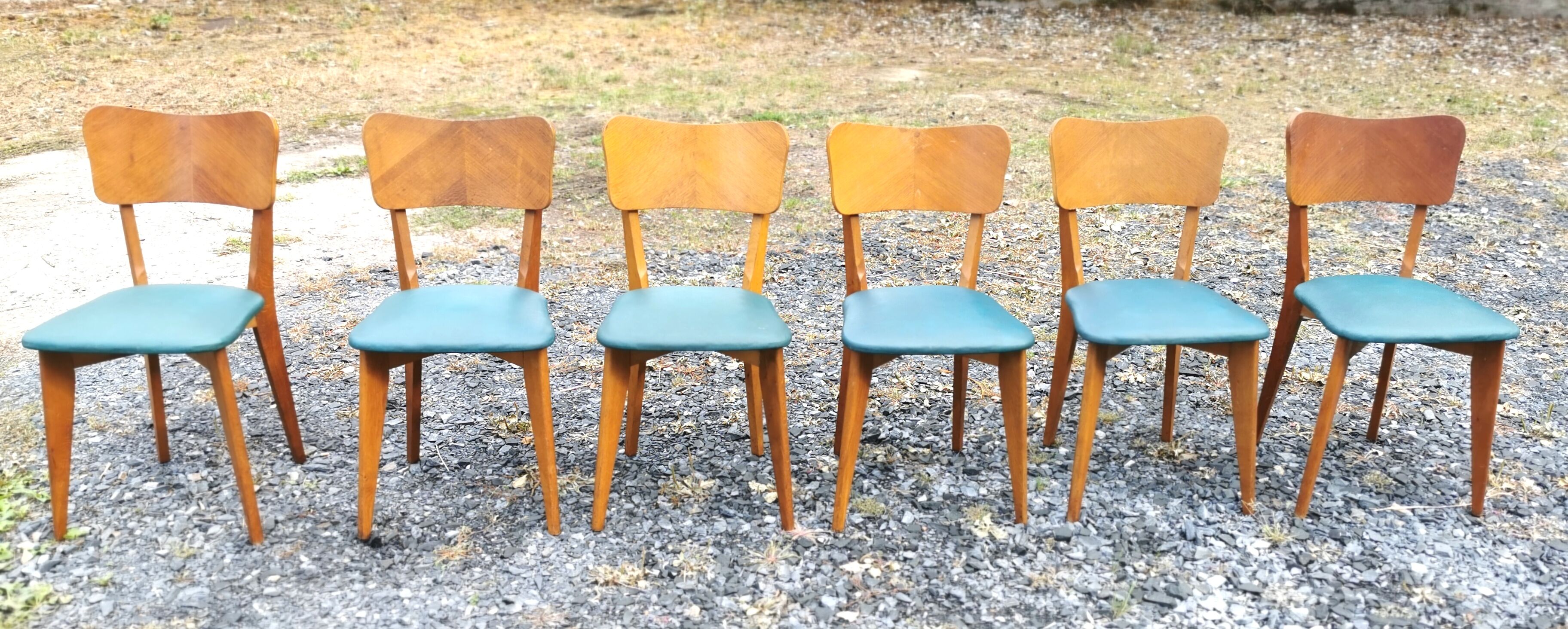 Set 6 vintage chairs