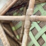 4 vintage rattan chairs