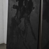 Large abstract diptych, mixed media on canvas by Alyse Stone RCA