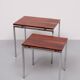 set Rose wood side tables 1970s