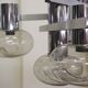 Chrome ceiling lamp by Toscana Luce, 1970s