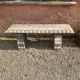Stone garden bench