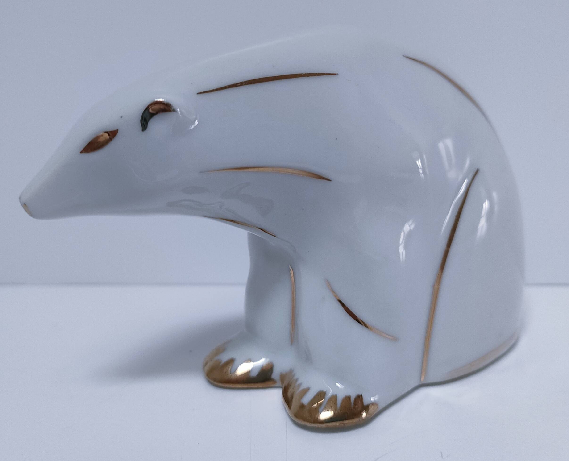 Art Deco polar bear Limoges porcelain