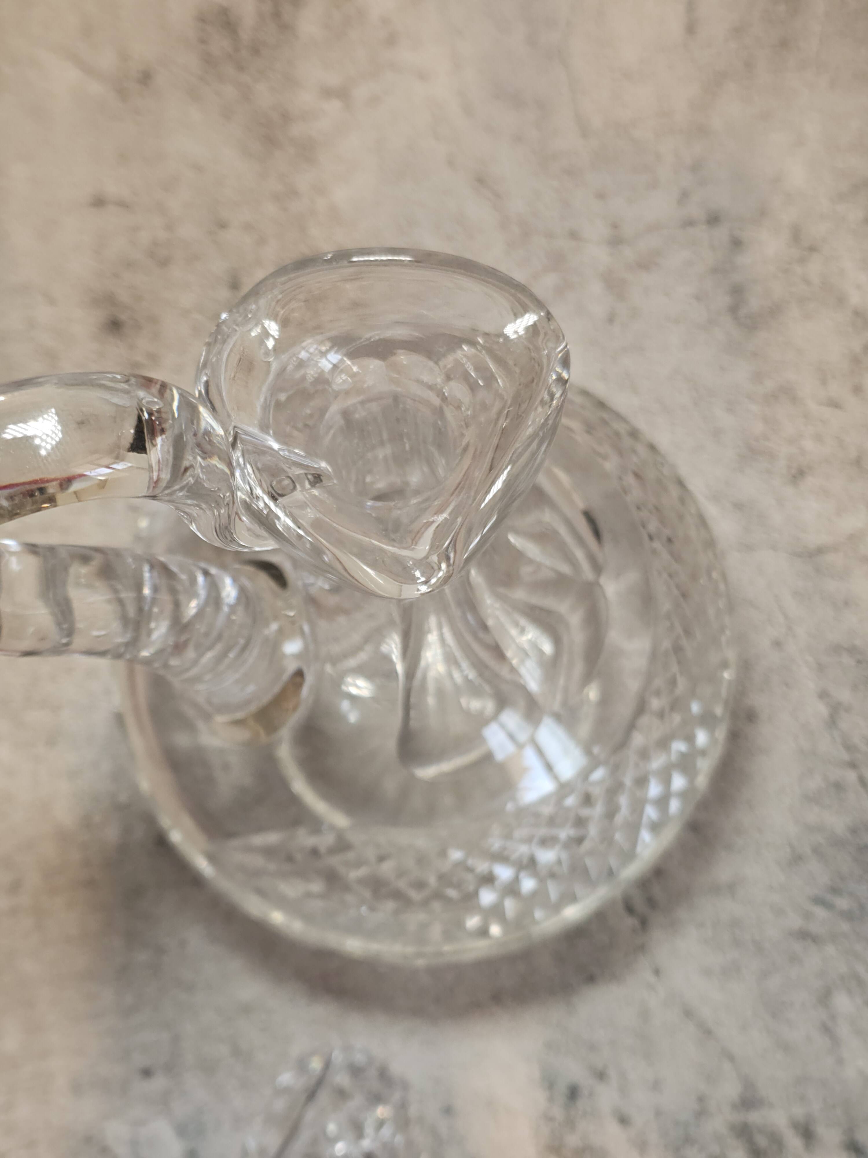 Crystal carafe stamped Saint-Louis Trianon