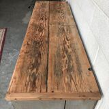 Old workshop furniture patinated