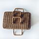 Panier rectangulaire en osier tressé