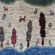 Gabbeh-Style Hand-Knotted Wool Rug with Abstract Landscape – 238×175 cm