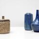 Rogier Vandeweghe, Blue-Glazed Cylindrical Vase for Amphora