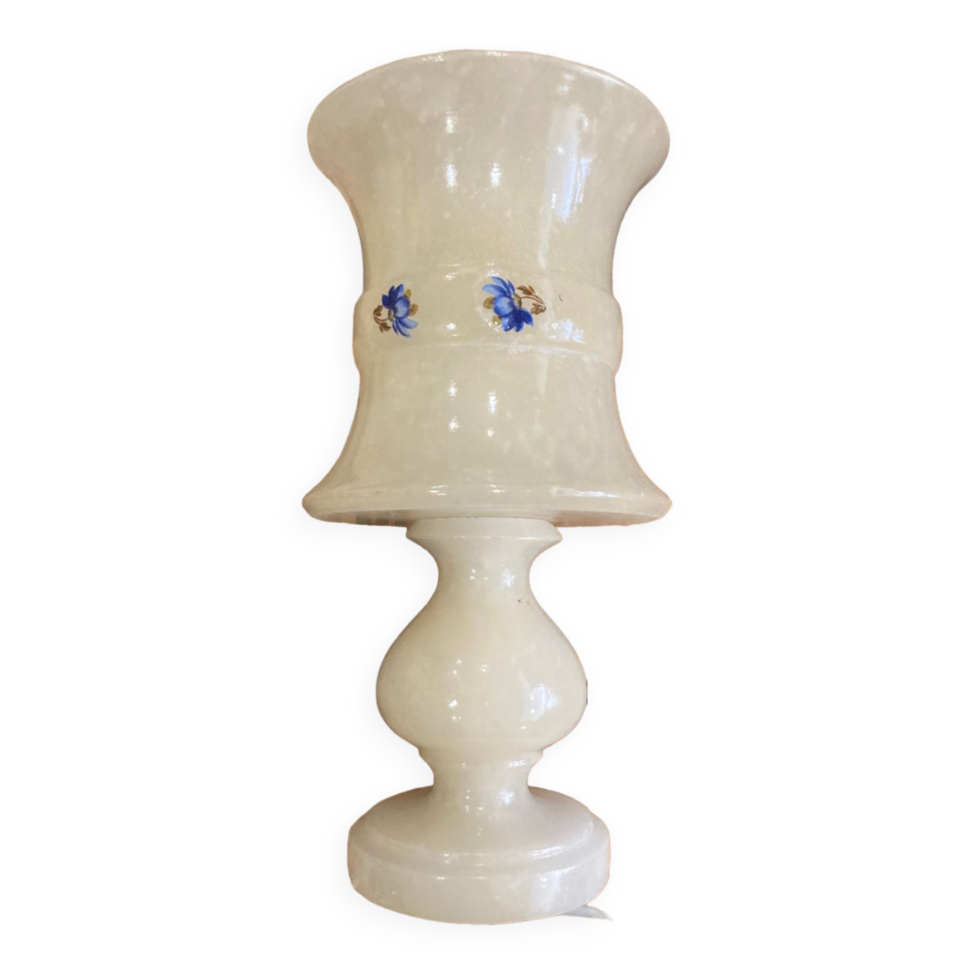 Lampe en albâtre vintage