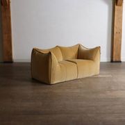 Le Bambole sofa in velvet by Mario Bellini for B&B Italia, 1970s