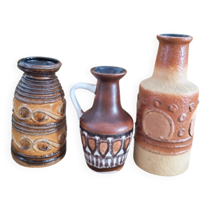Composition de 3 vases