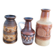 Composition de 3 vases allemandes  style brutaliste 1960
