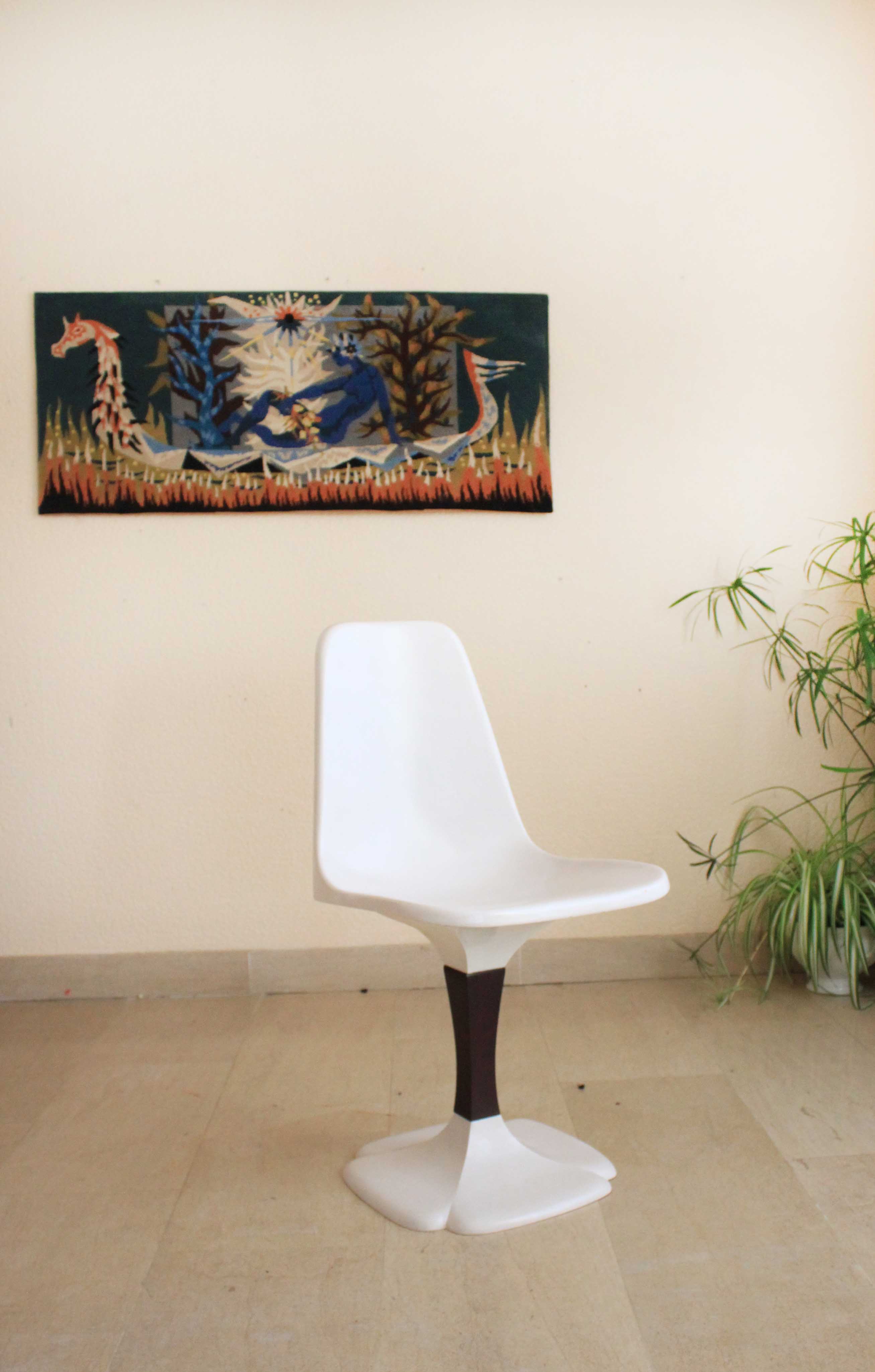 Gautier tulip chair, vintage space age