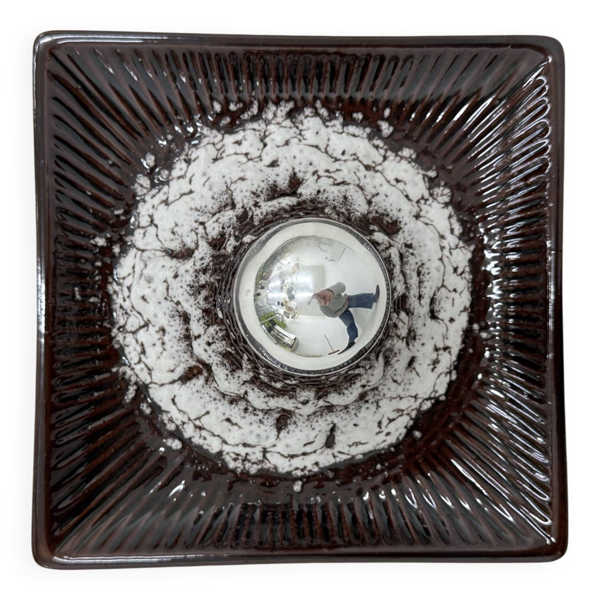 West Germany design ceramic wall / ceiling lamp, 1970’s