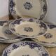 Ensemble de 8 grandes assiettes plates + 1 plat rond-longchamp