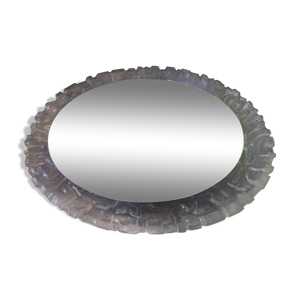 Miroir ovale rétro éclairé