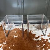 2 side tables by Marc Berthier