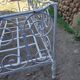 Wrought iron garden sofa bed