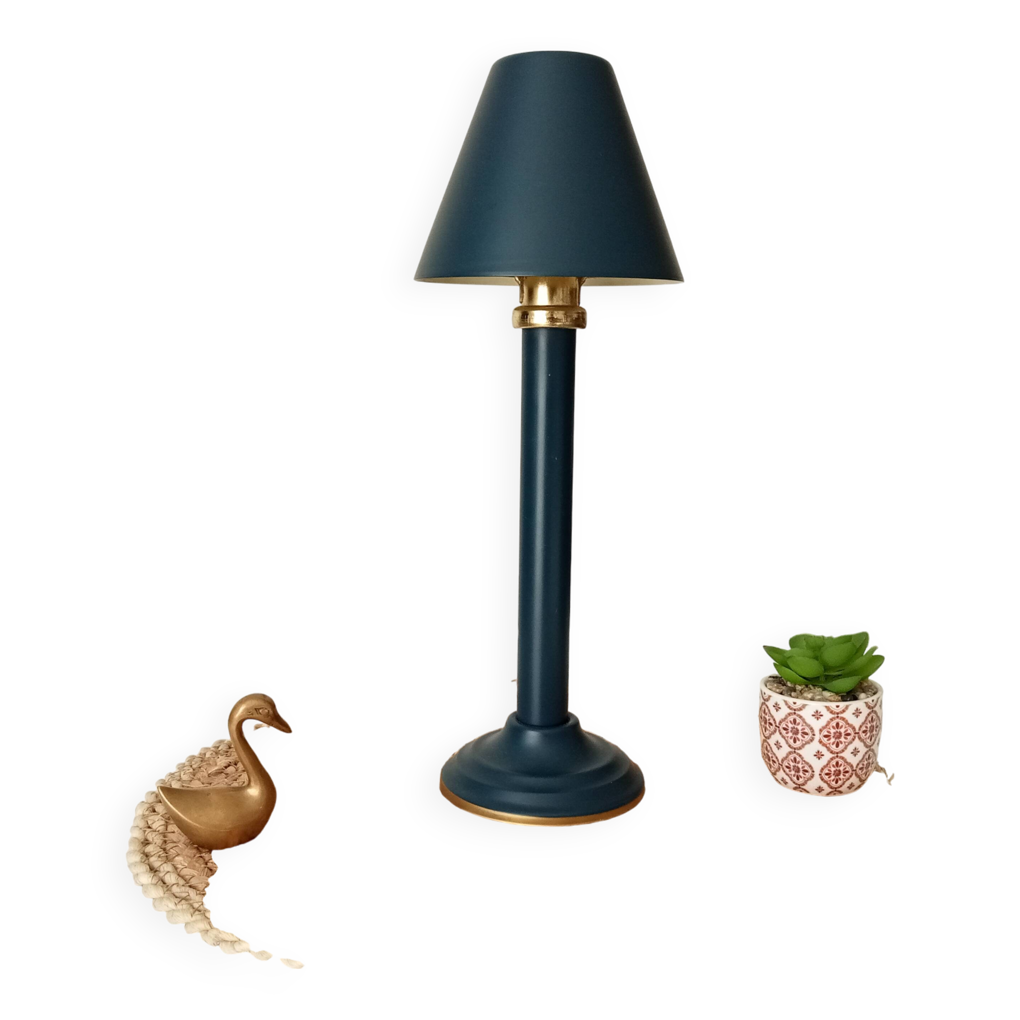 Vintage candle holder lamp from the 70s/80s