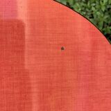 4 red Formica chairs with Eiffel legs 1950