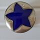 Moroccan ceramic and silver metal box