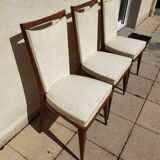 Set of 3 art deco chairs from the 50s