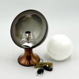 Space Age Tulip Lamp with Lucite and Opaline Glass Lampshade, 1970s