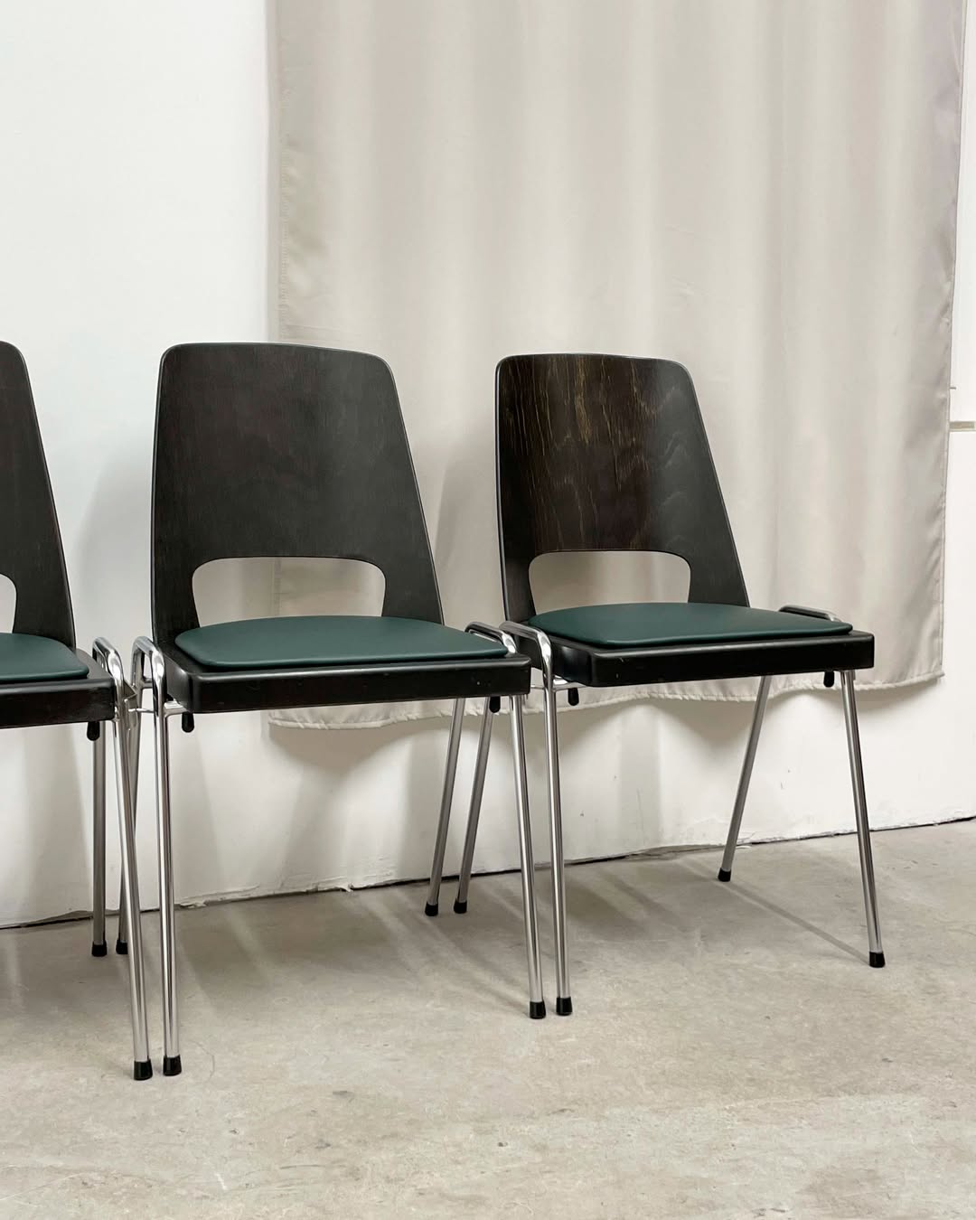 4 Baumann chairs, Manhattan model, circa 1970