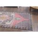 Vintage Turkish Oushak Handmade Wool Cotton Pink Area Rug 112x240