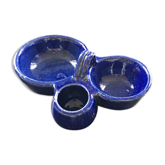 Blue ceramic servant