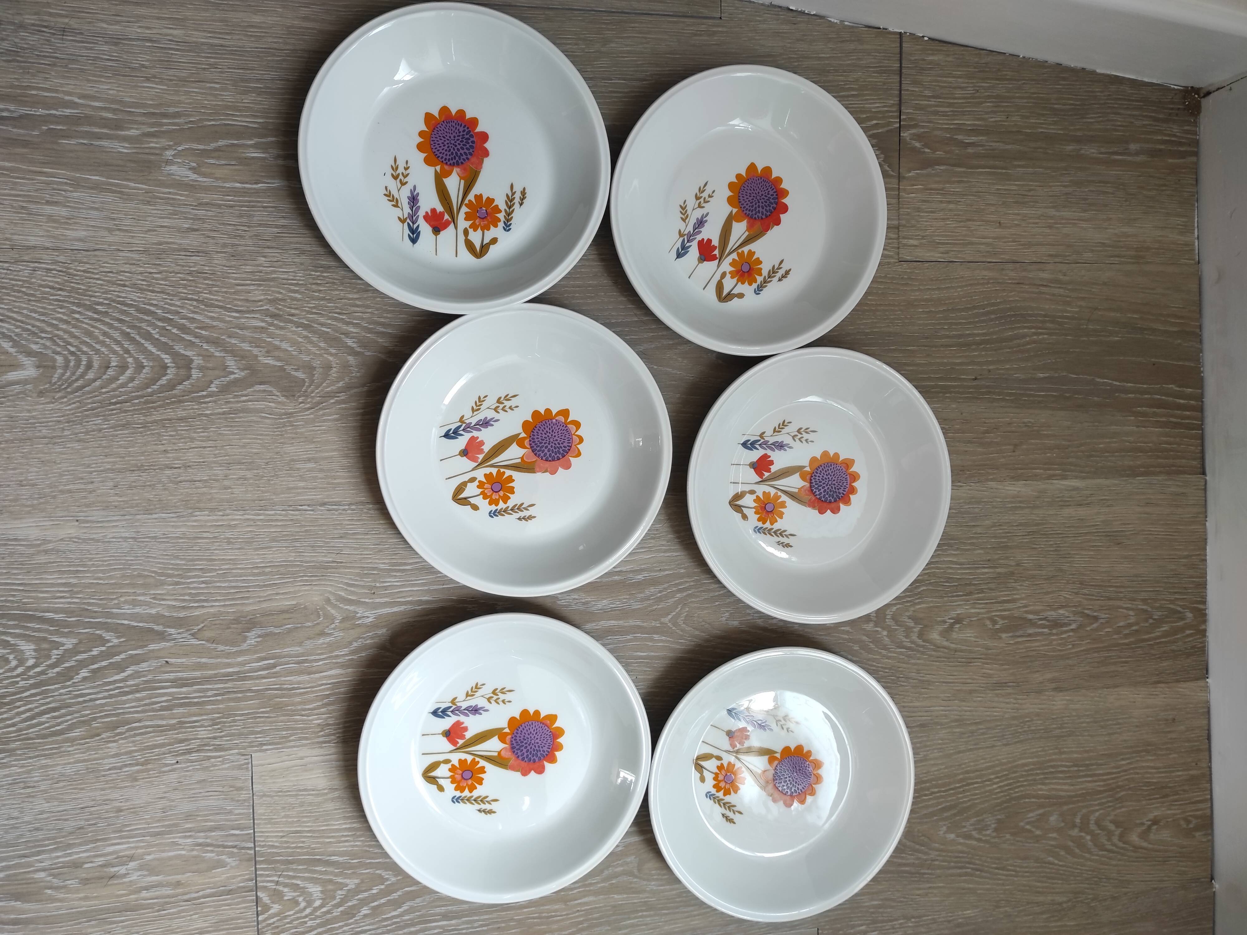 6 seventies hollow plates