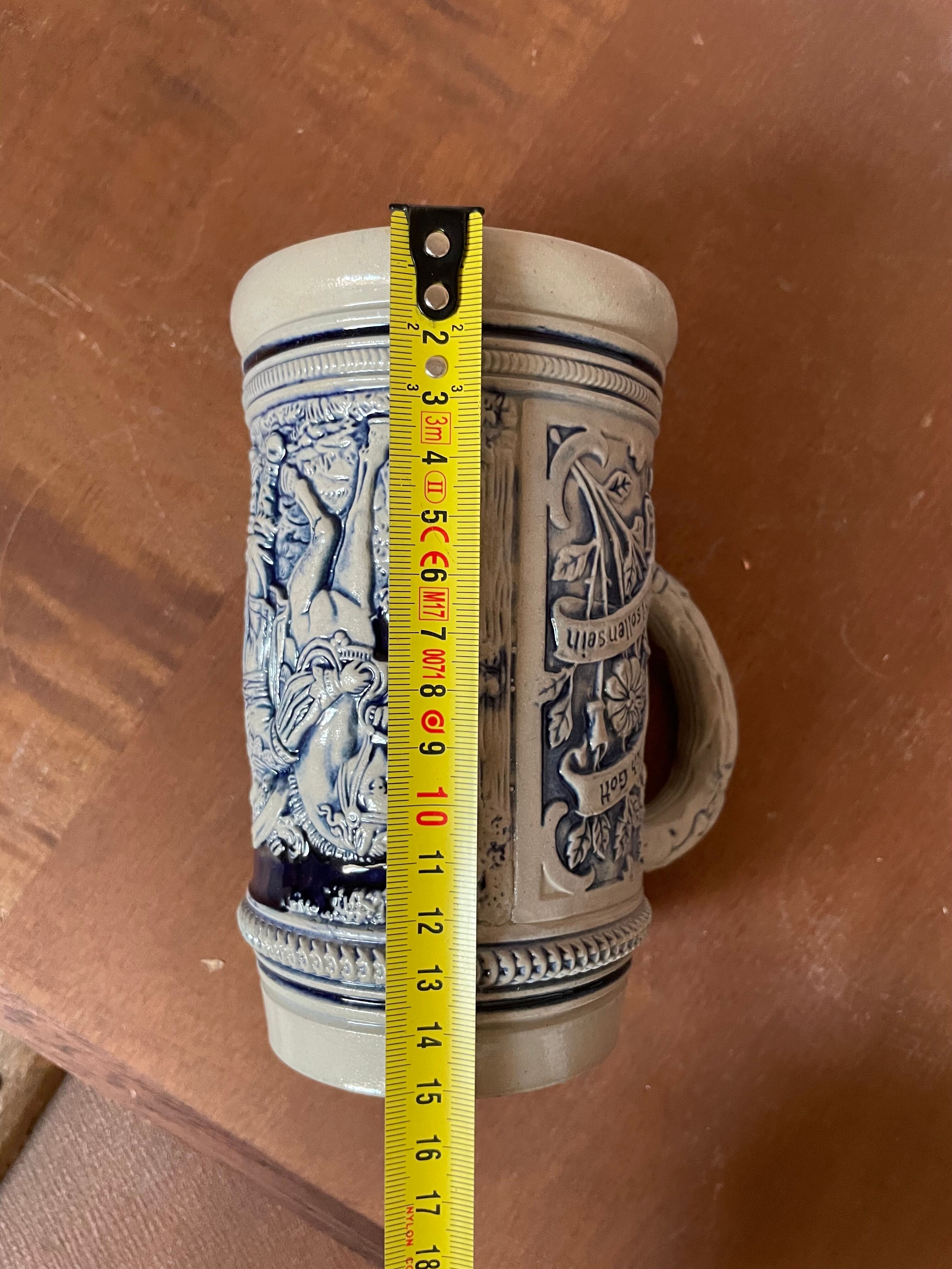 Western-germany sandstone beer mugs 1894