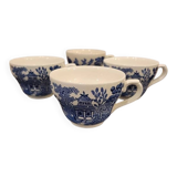 4 English porcelain cups