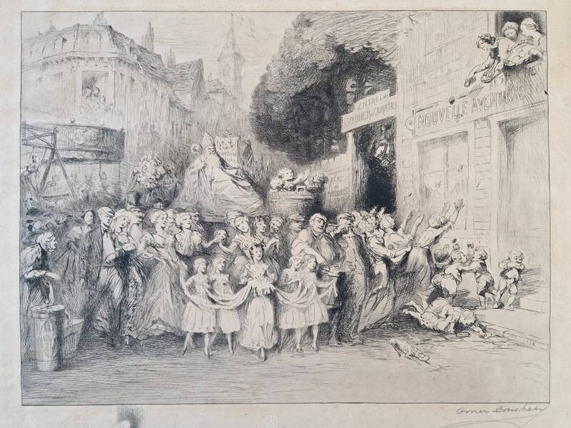 Omer Désiré Bouchery (1882-1962) - Etching