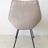 Zakonom zasticeno chair, white leatherette, 1960s